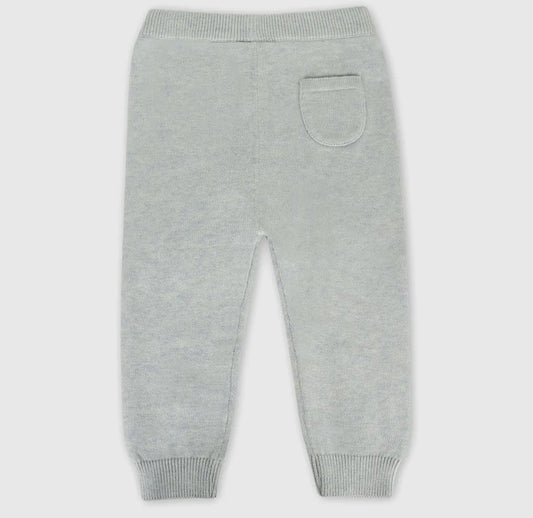 Grey Pocket knit pants