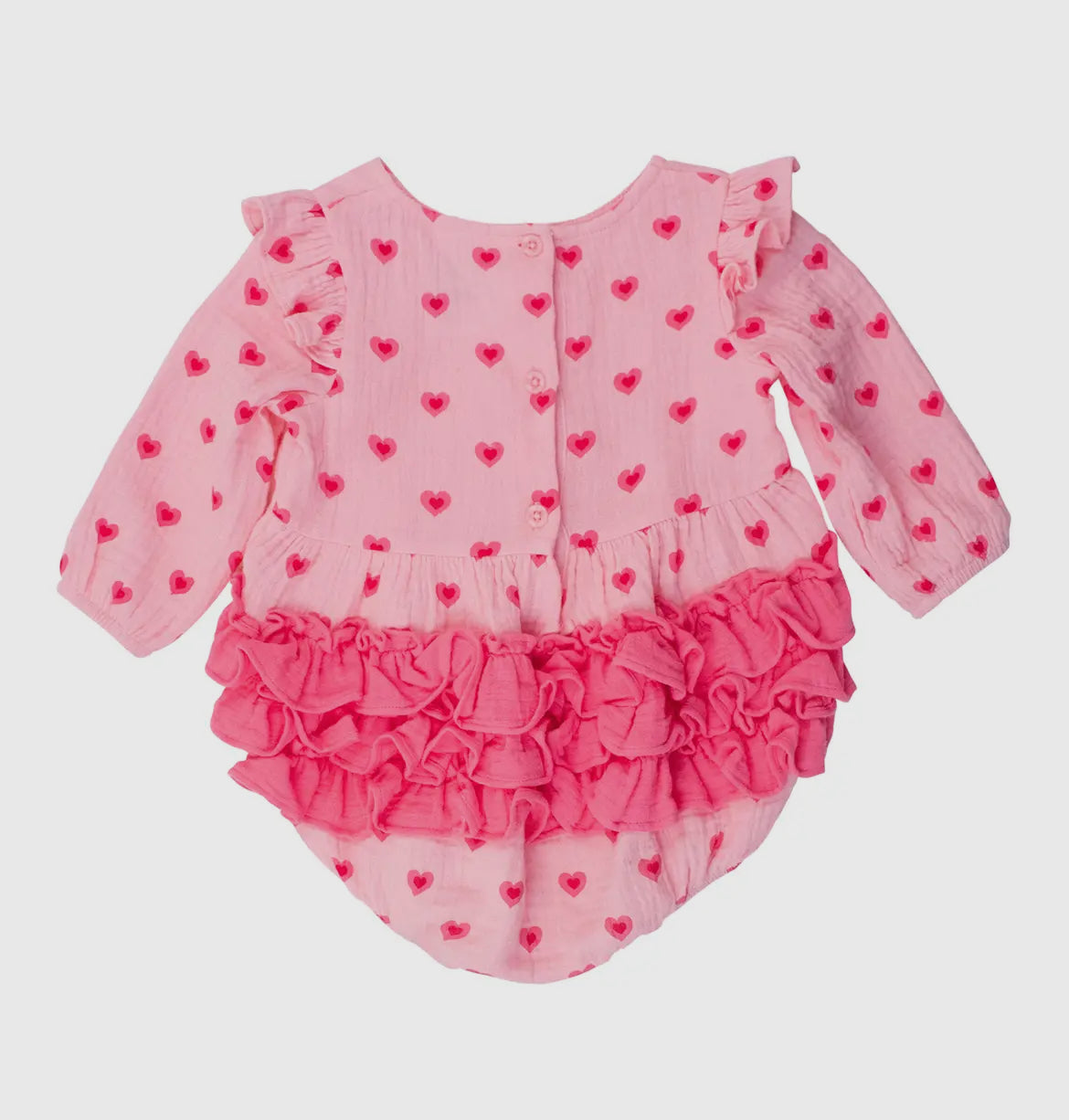 Heart Ruffle bubble Romper