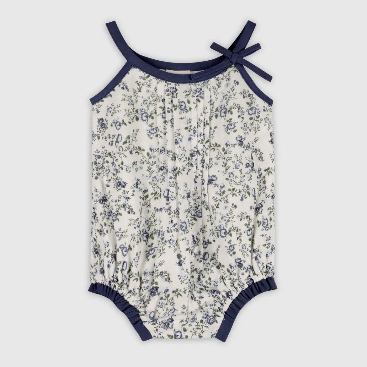 Gia Floral Muslin Romper with Headband