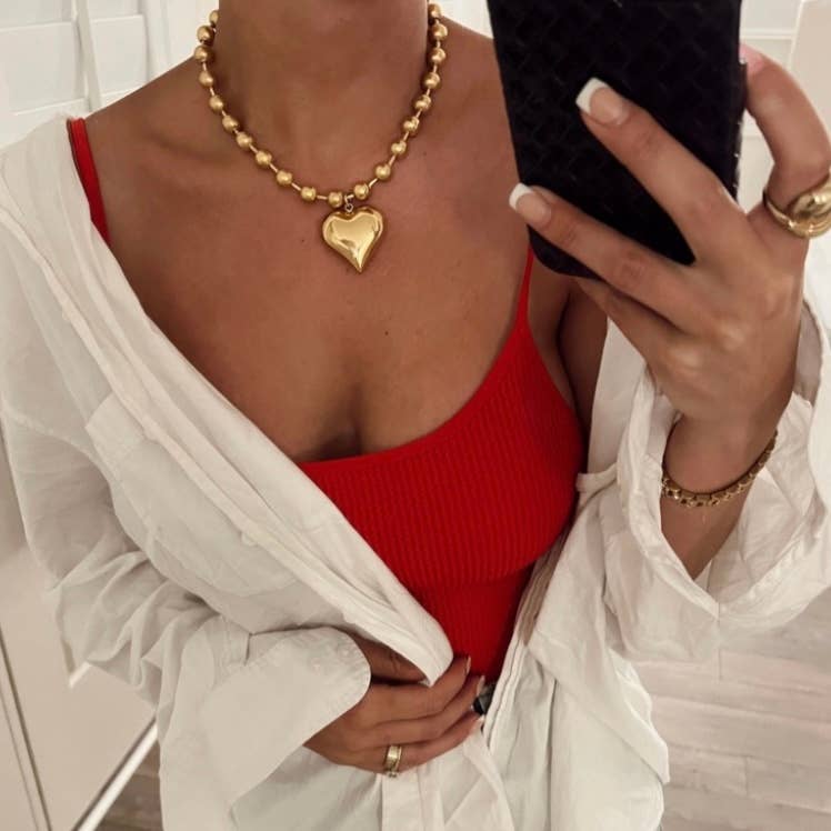 Puff Heart Necklace