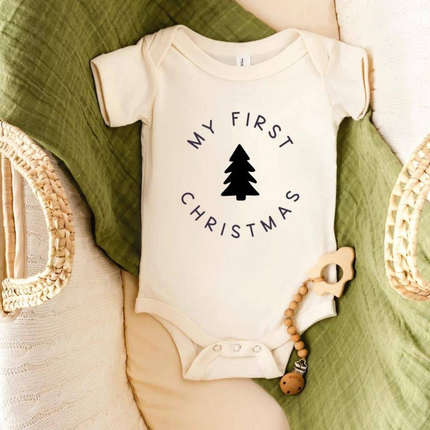 My First Christmas Baby Bodysuit | Baby's First Christmas