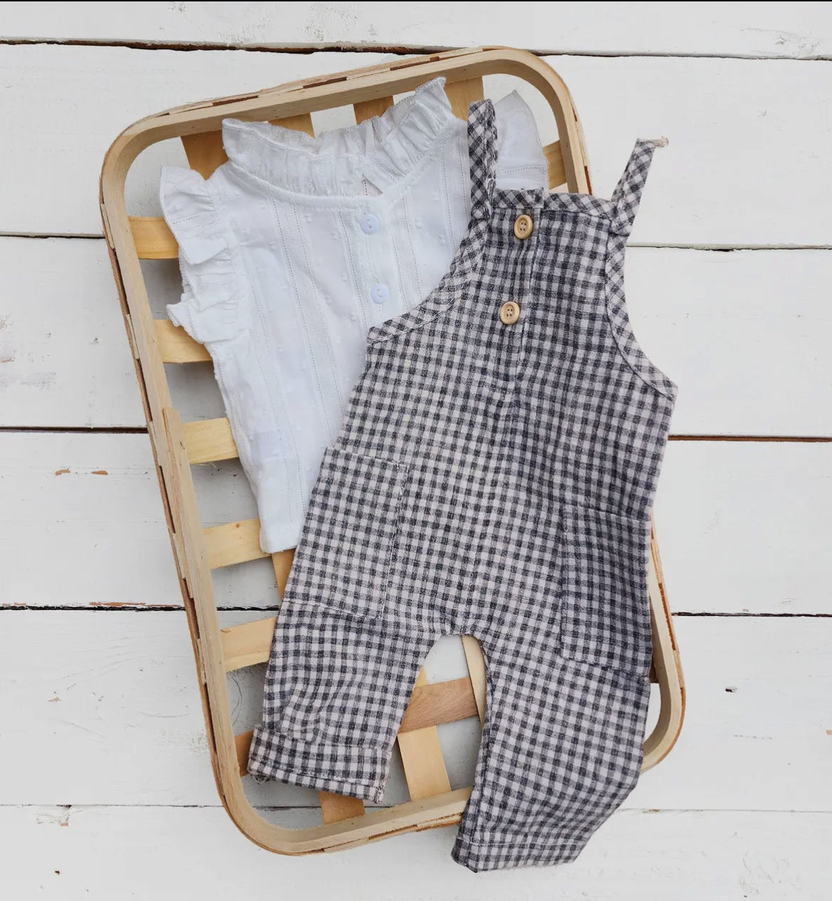 Atticus Gingham Overalls
