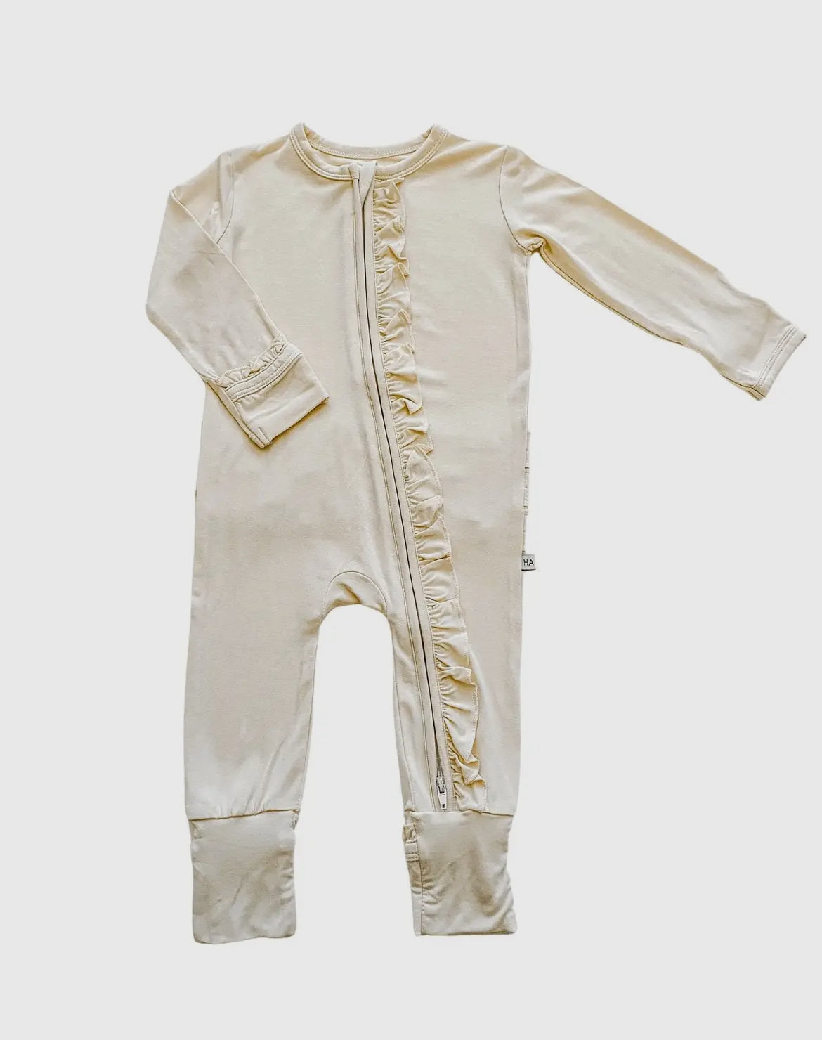 Cream Ruffle Onesie