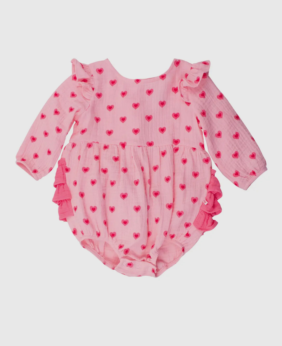 Heart Ruffle bubble Romper