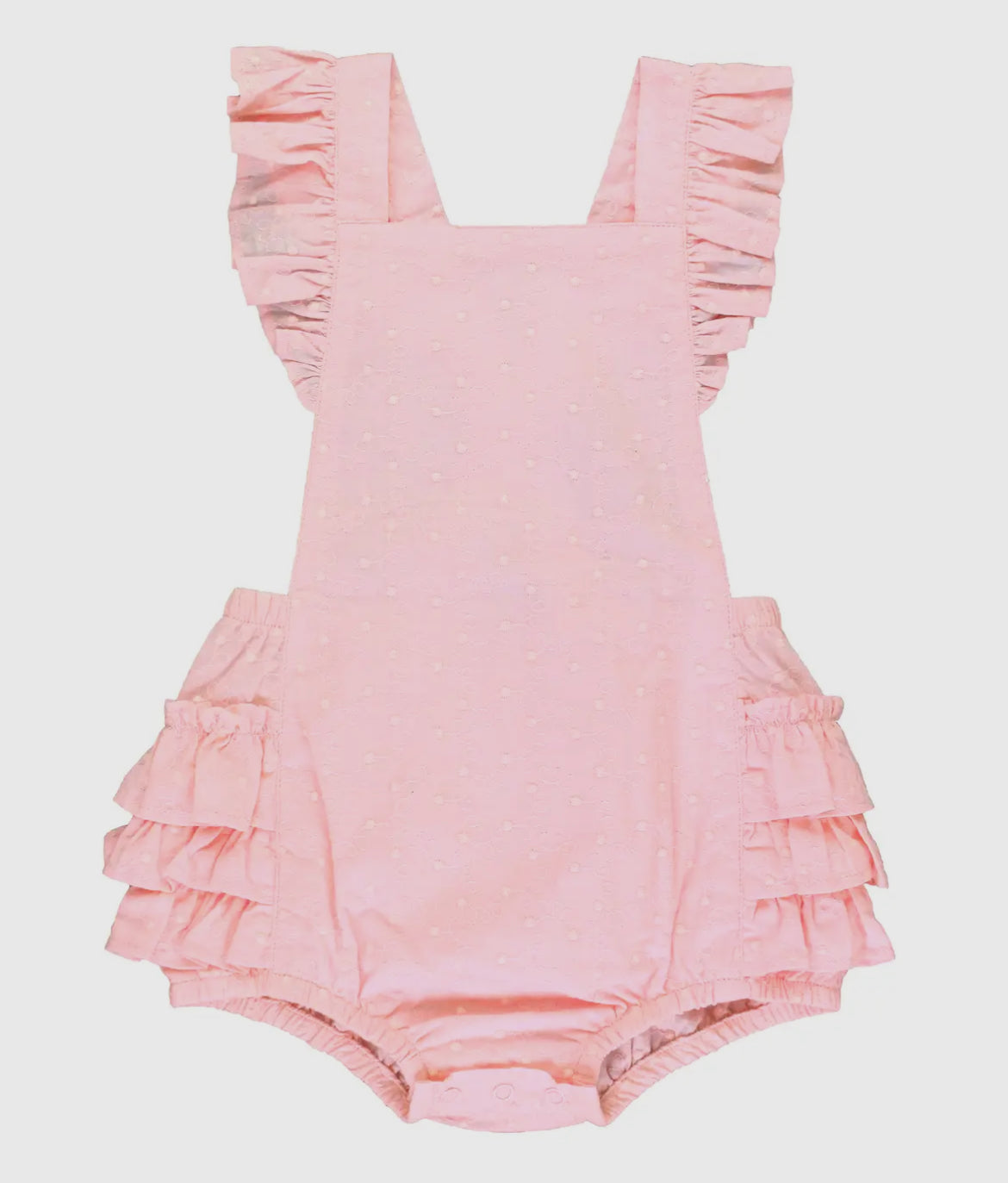 Pink Vintage Dot Romper