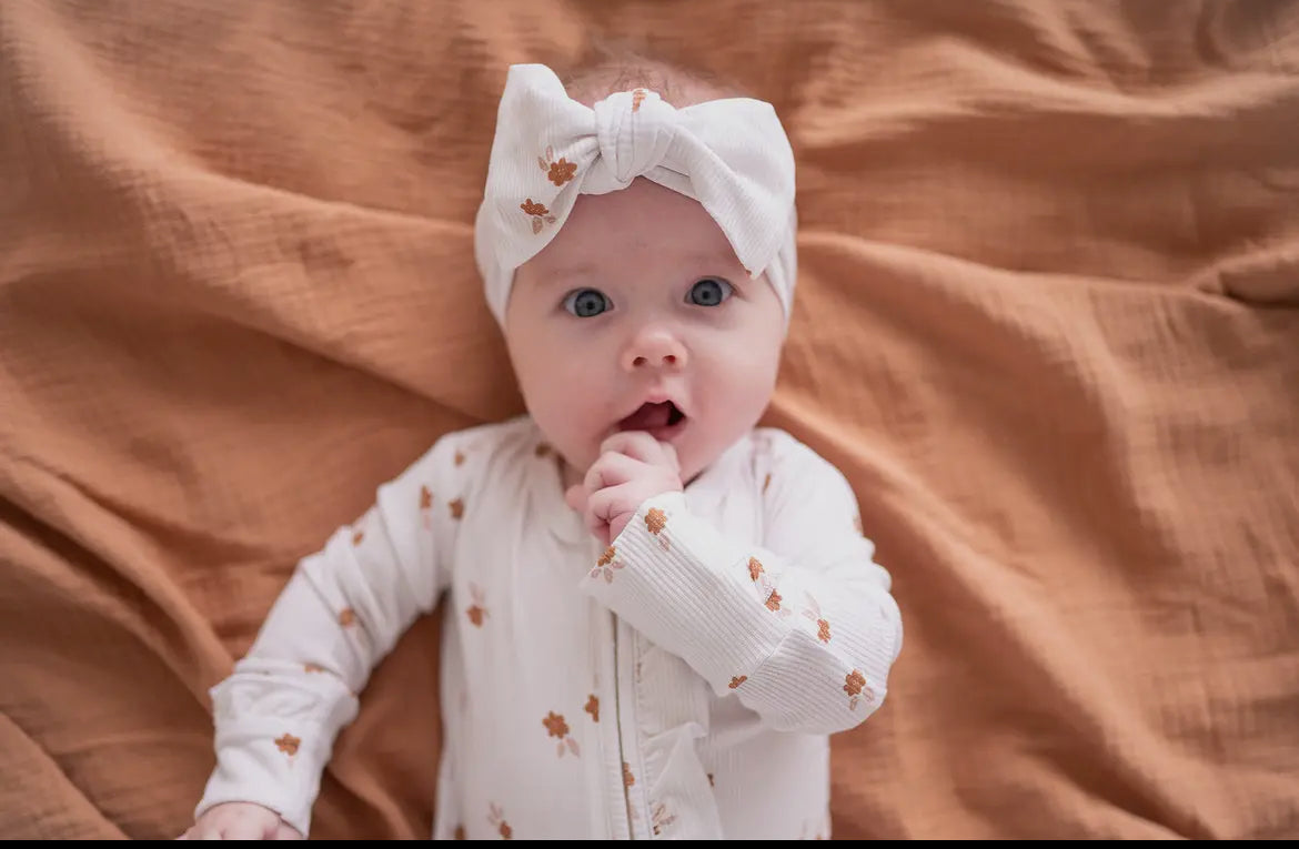 Floral Headband Bow