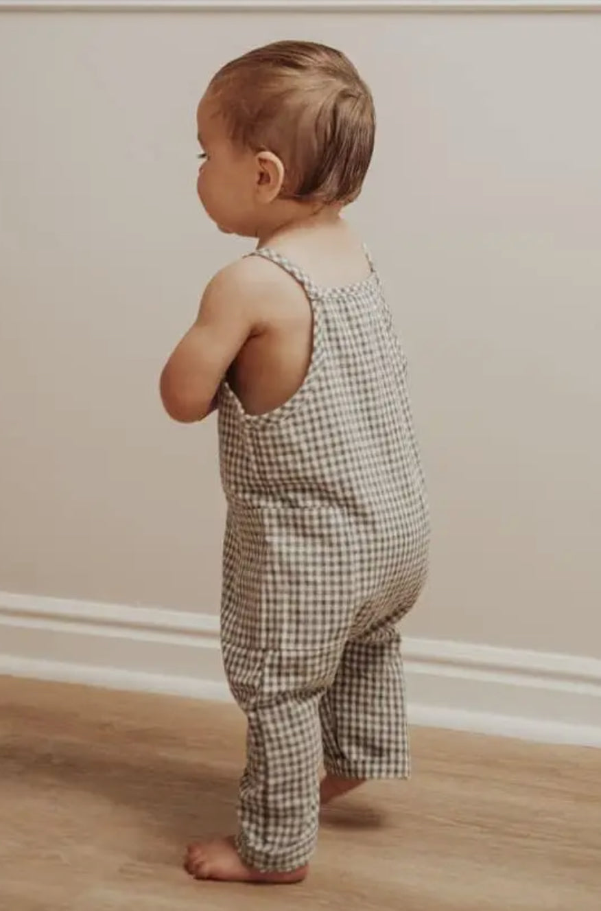 Atticus Gingham Overalls