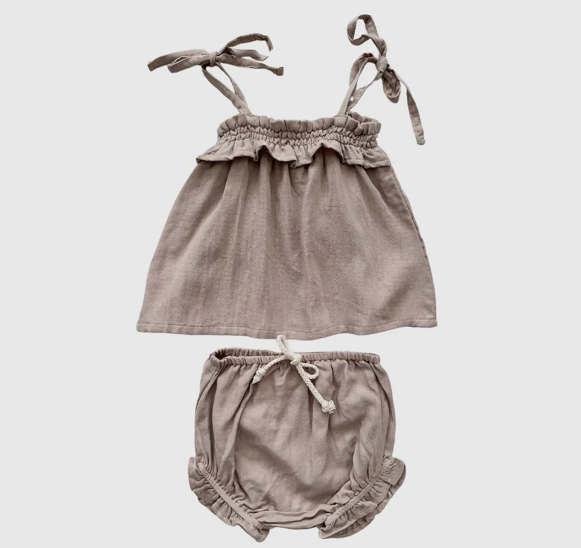 Muslin Tan Bloomer Set
