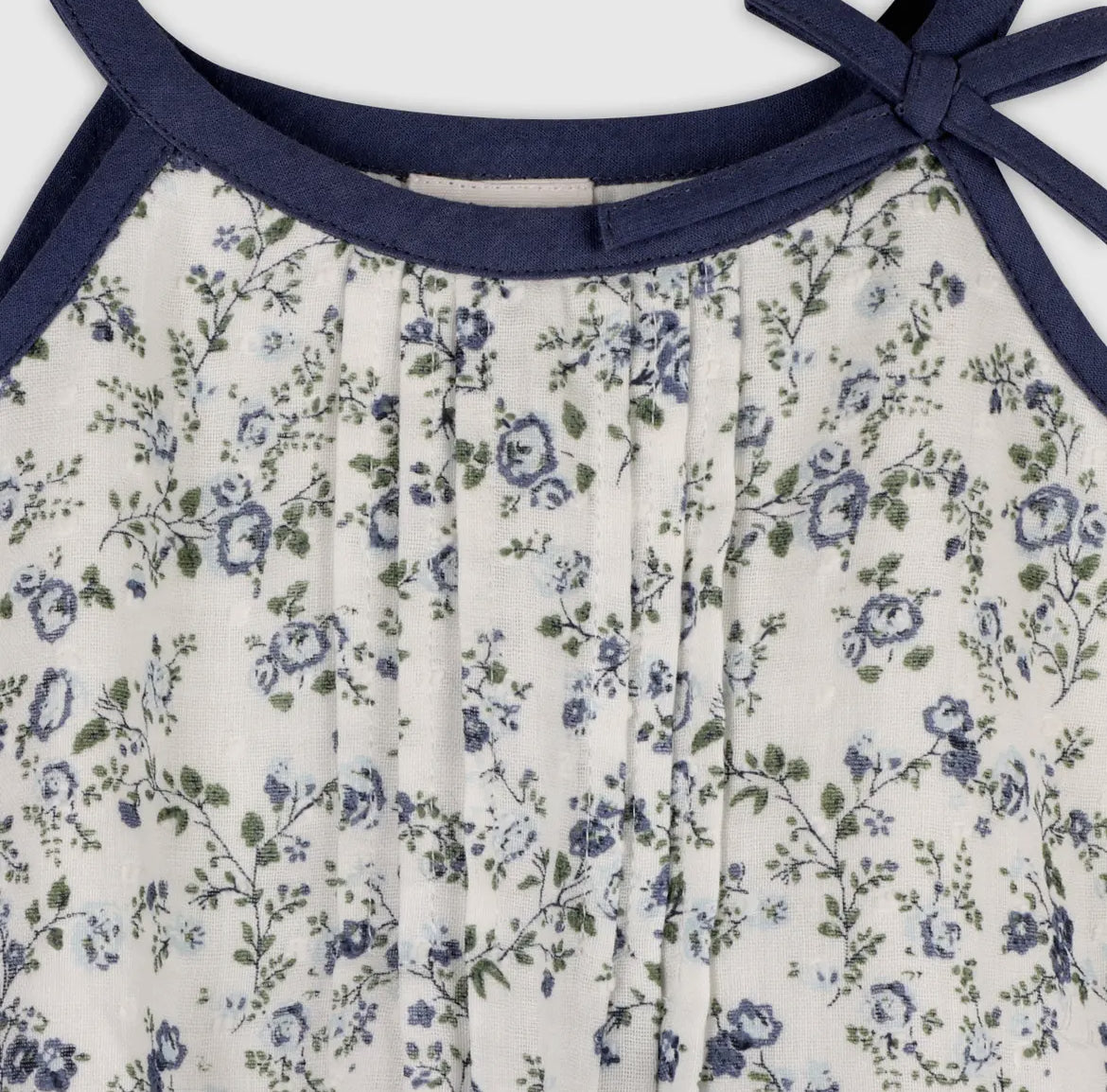 Gia Floral Muslin Romper with Headband