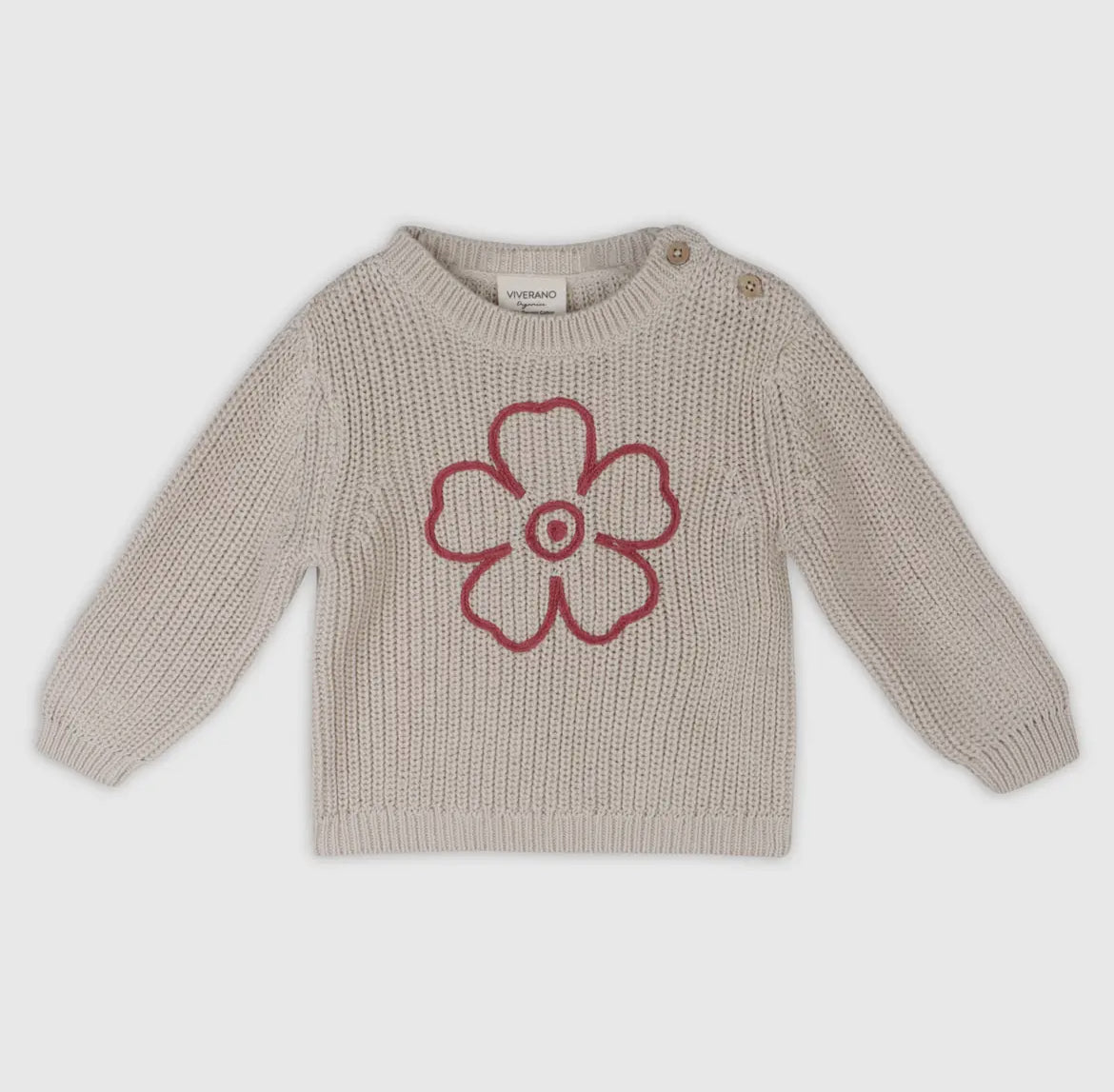 Hippie Flower Chunky Sweater