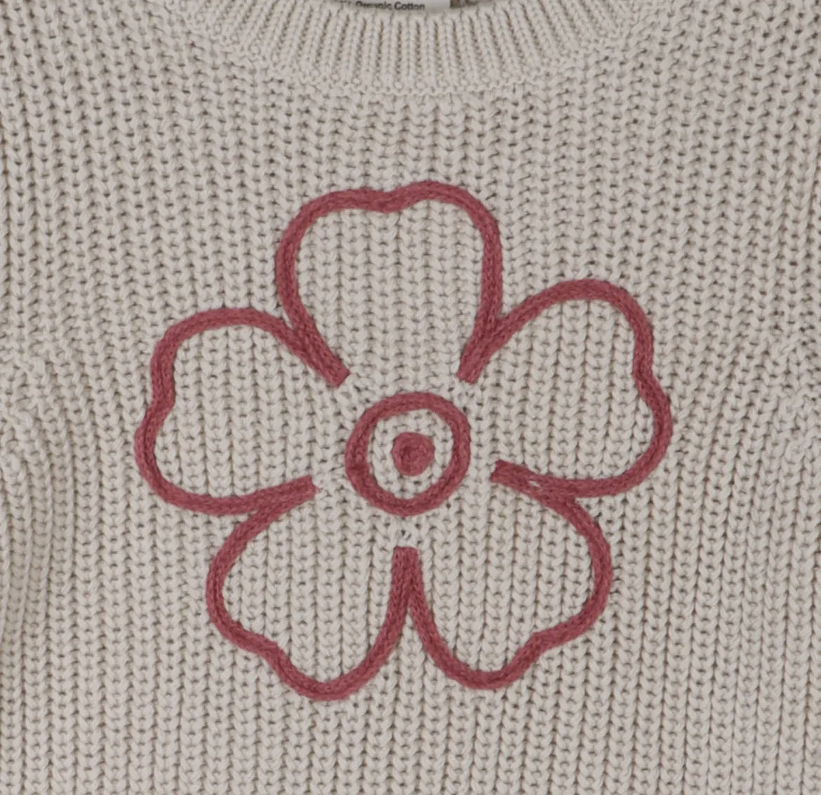 Hippie Flower Chunky Sweater