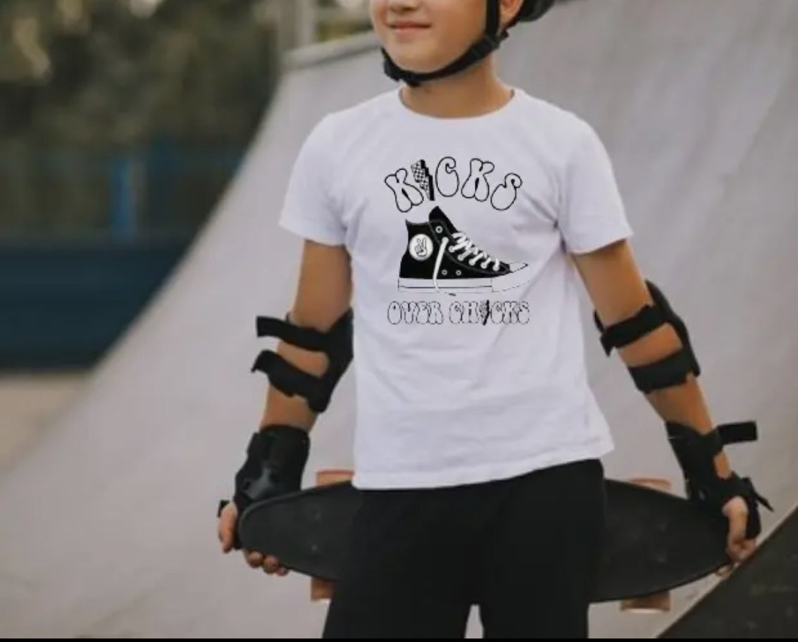 Kicks Over Chicks - T shirt