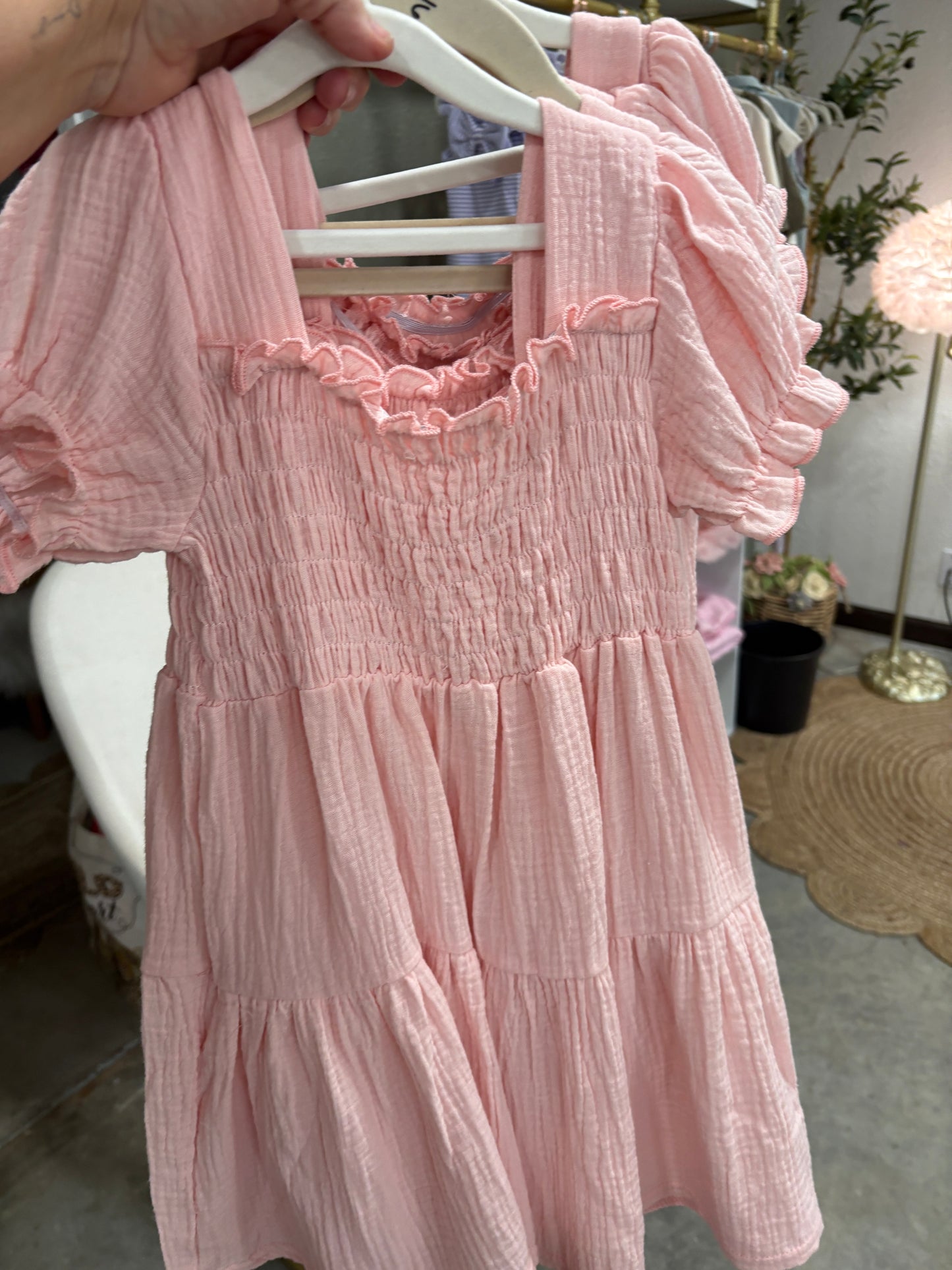 Pink Gauze Dress