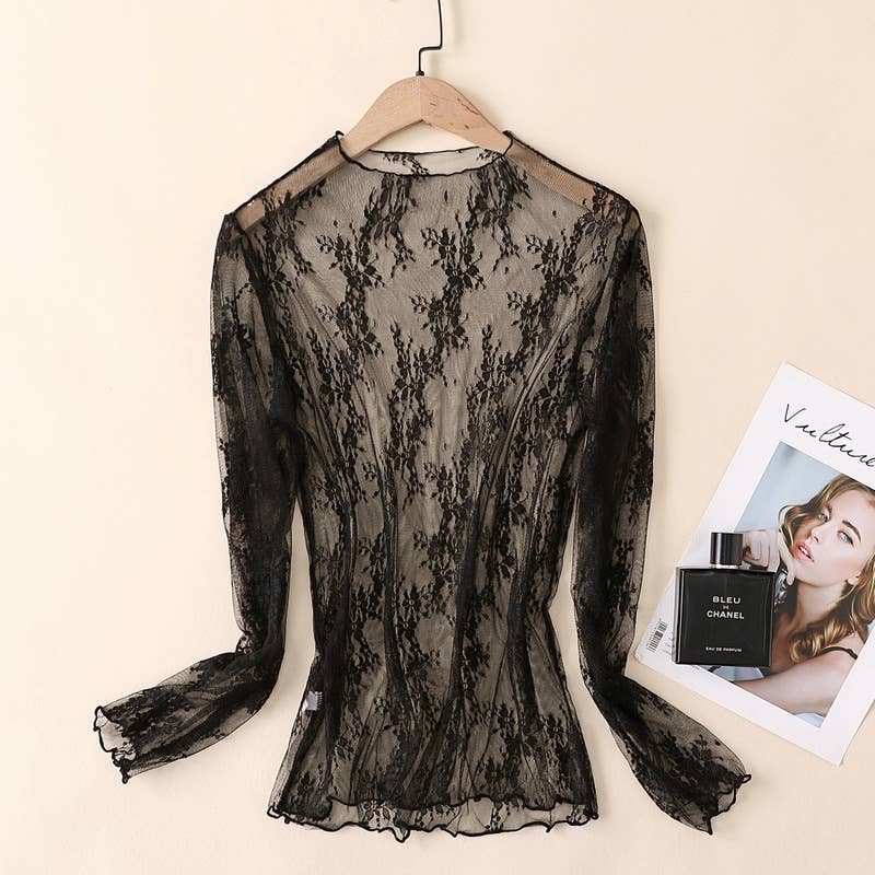 Lace Sheer Top