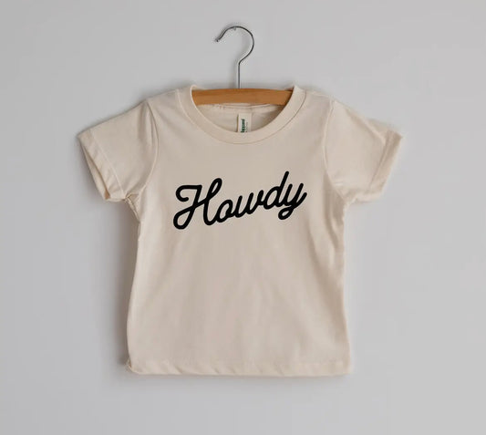 Howdy -Tshirt Cream
