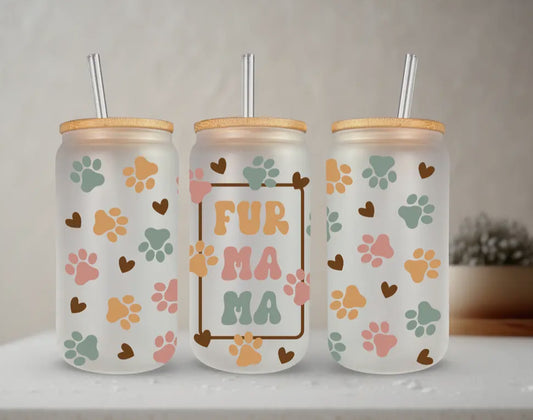 Fur Mama Glass Tumbler