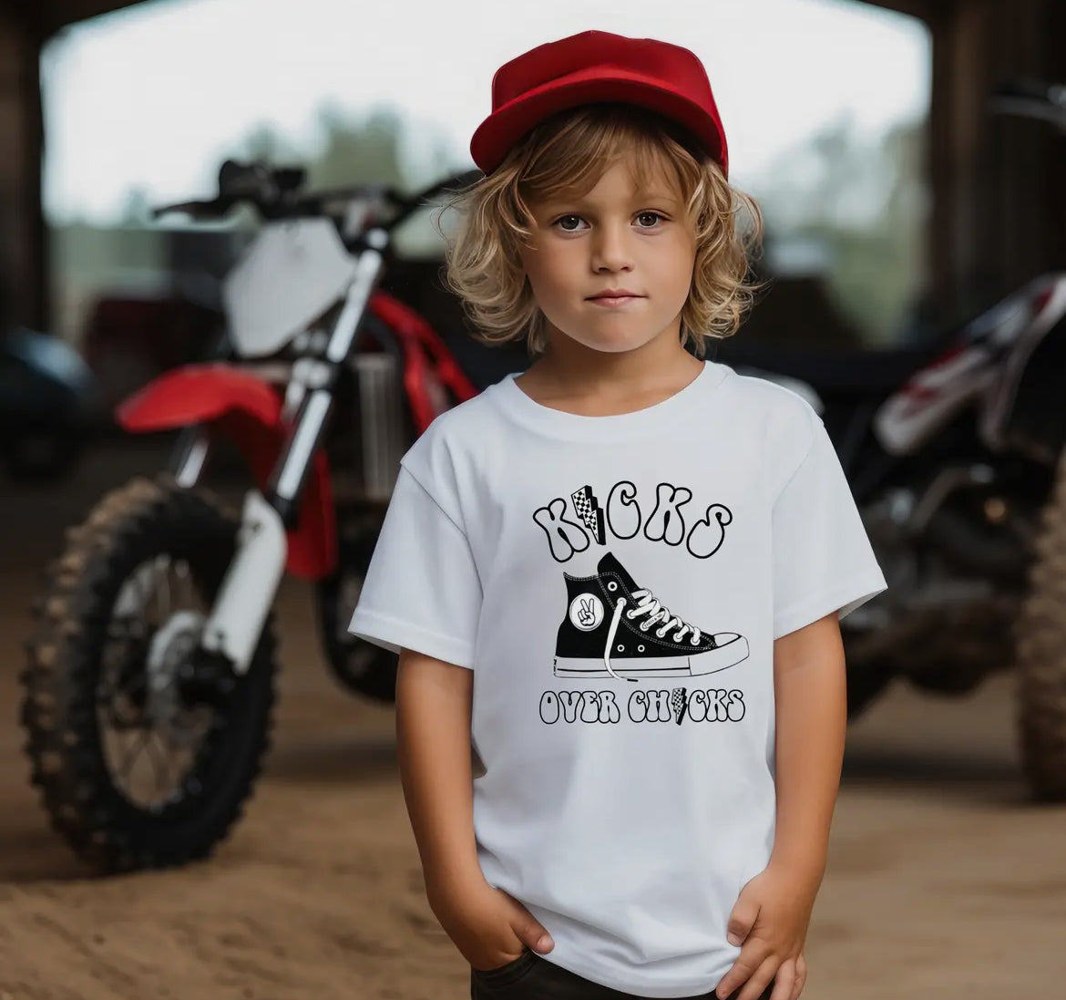 Kicks Over Chicks - T shirt