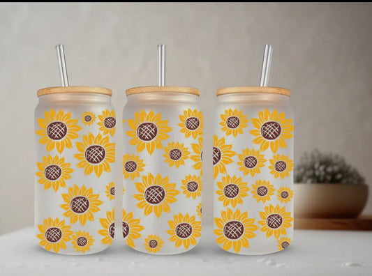 Sunflower Glass Tumbler