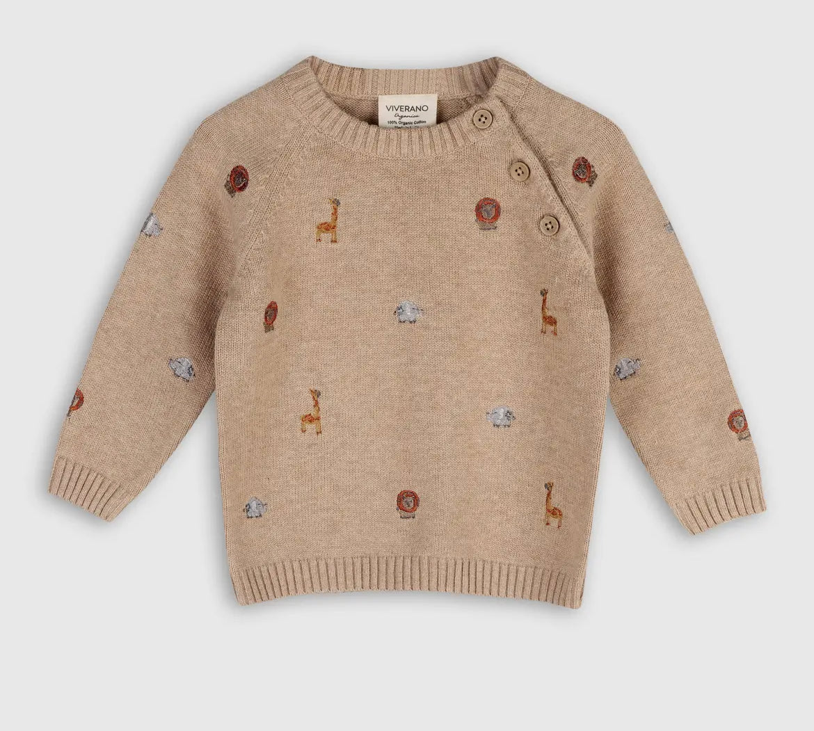 Mini Safari Animal Sweater