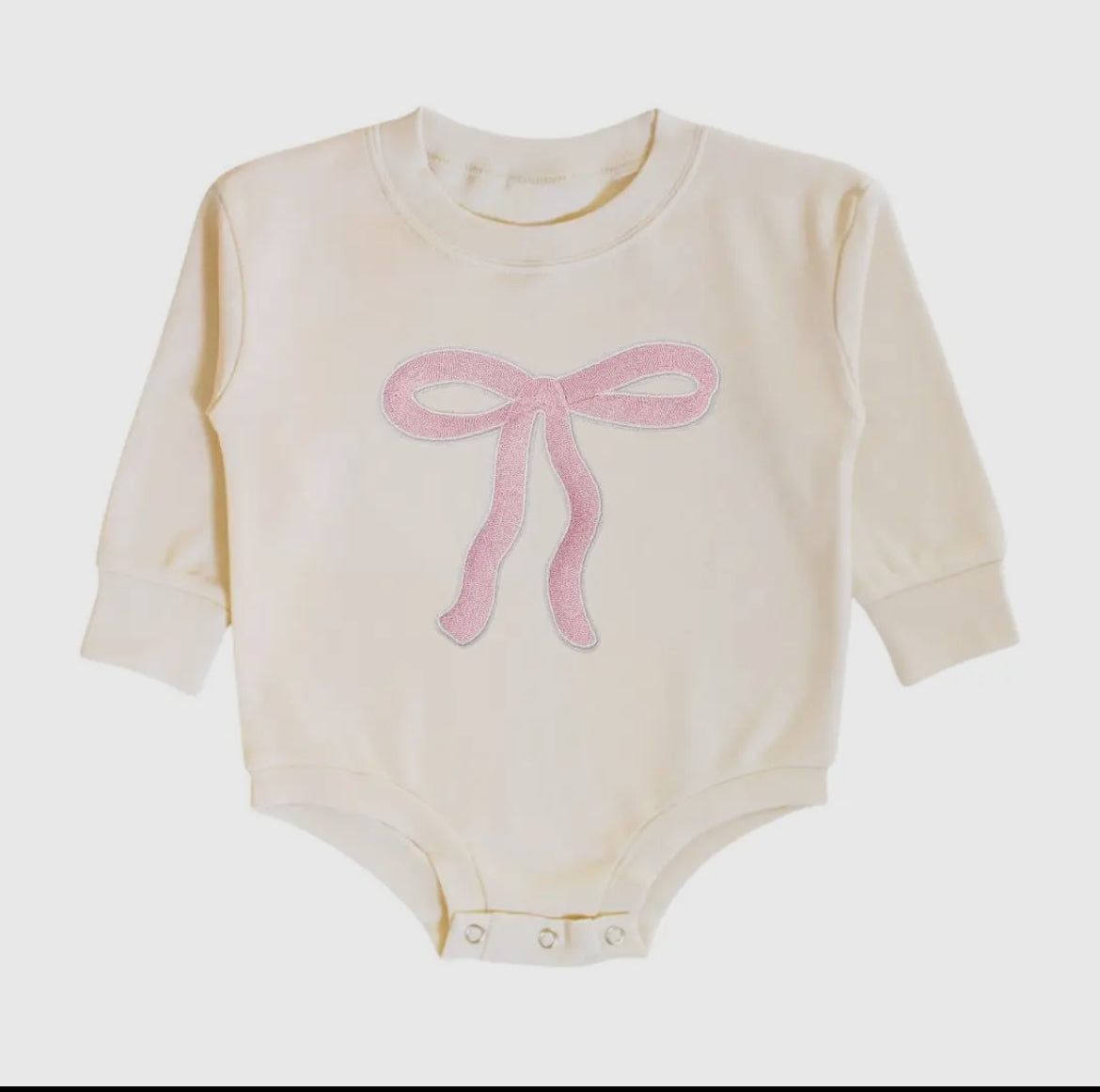 Pink Bow Onesie