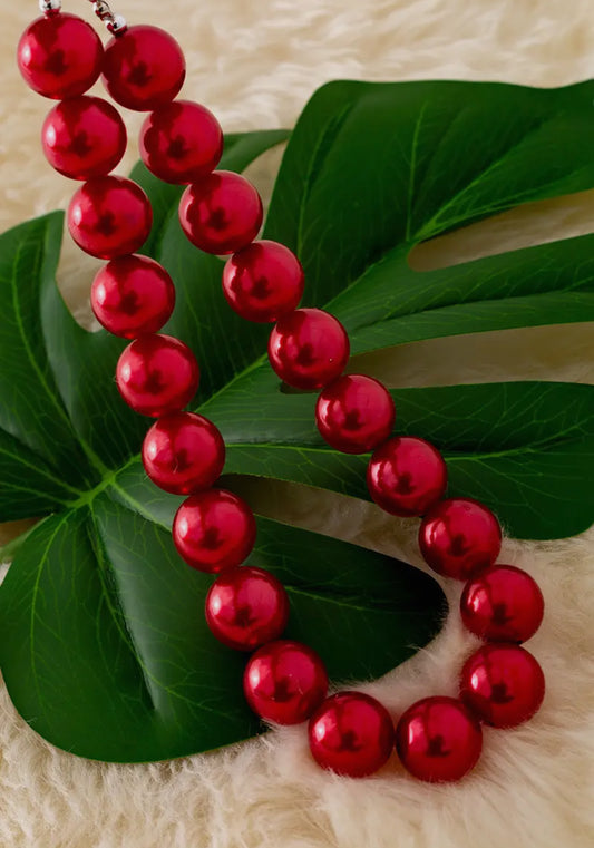 Red Bead Necklace