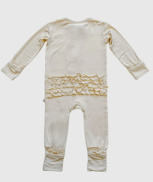 Cream Ruffle Onesie
