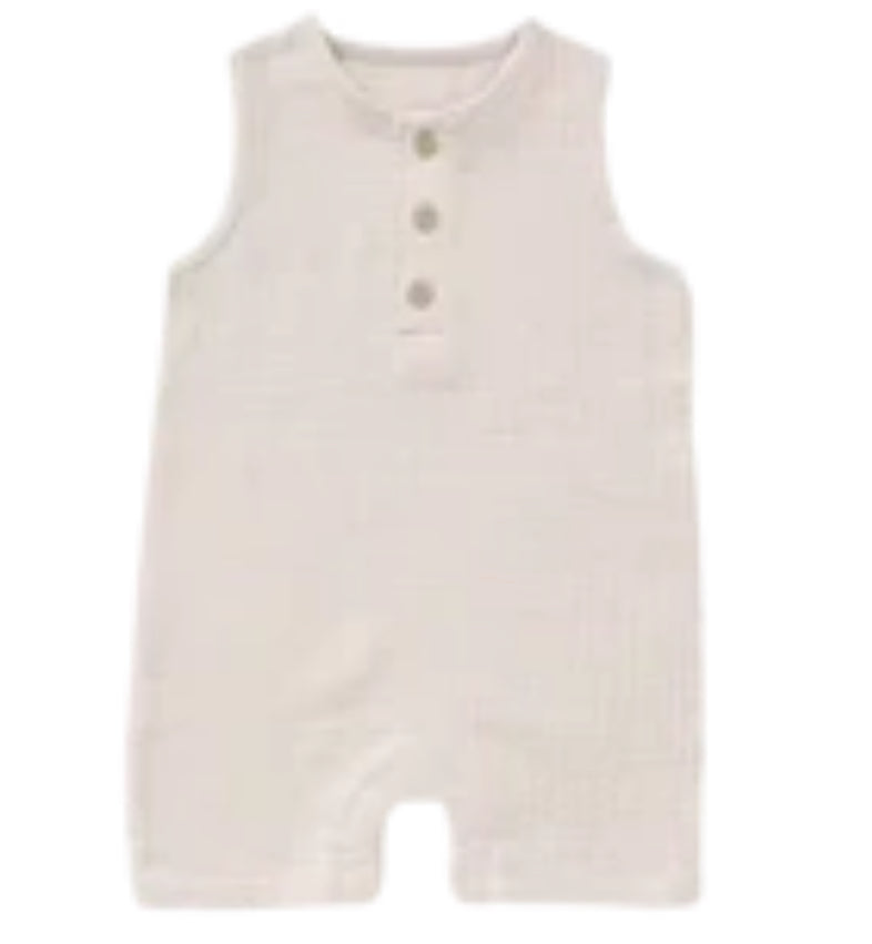 Oatmeal Gauze Romper
