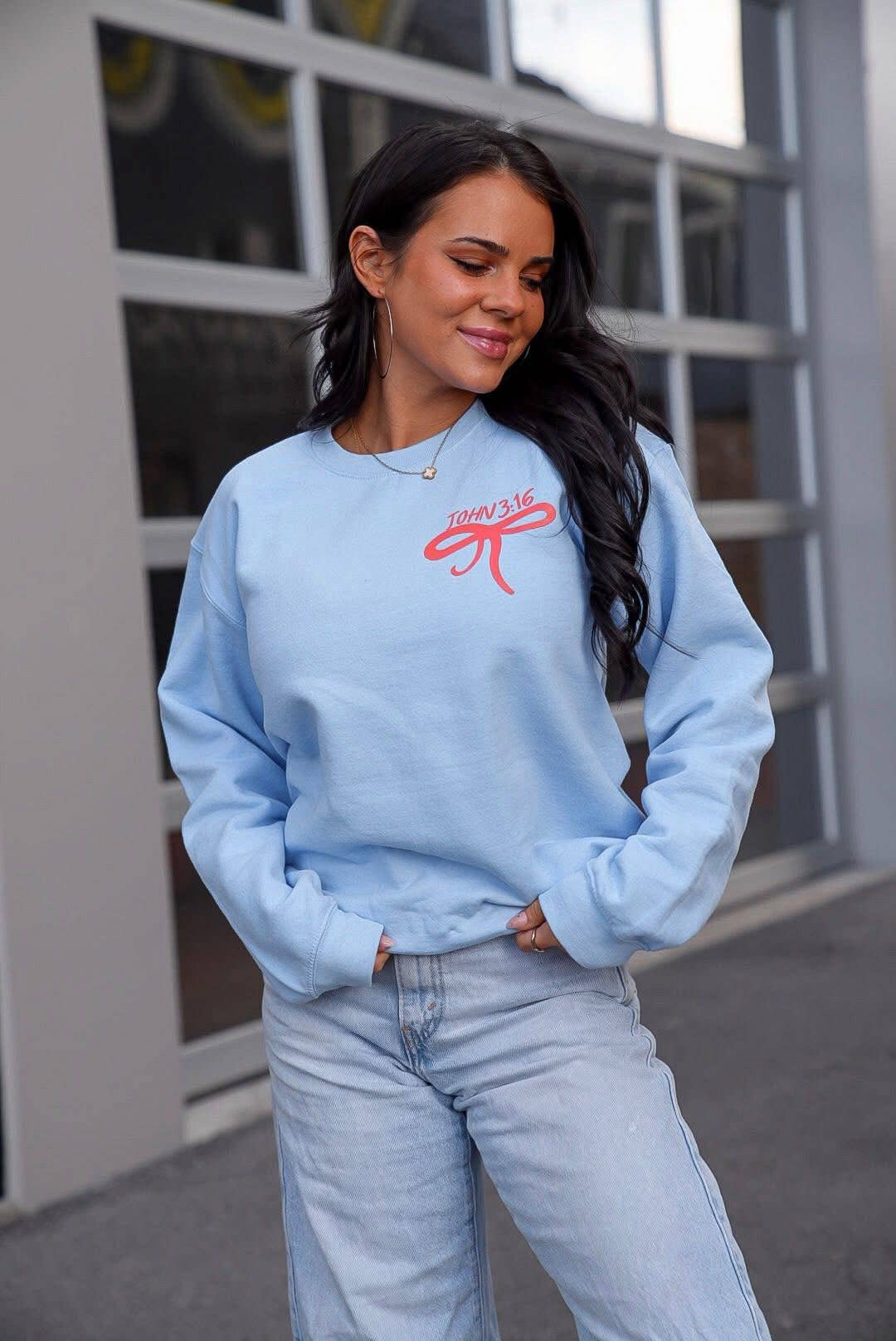 You Are So Loved | Light Blue | Graphic Sweatshirt